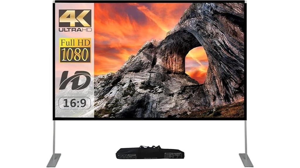 outdoor 100 inch projector screen