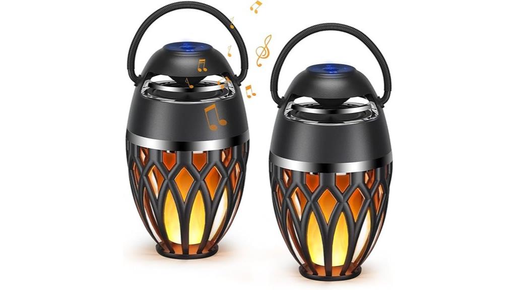 outdoor bluetooth torch lanterns