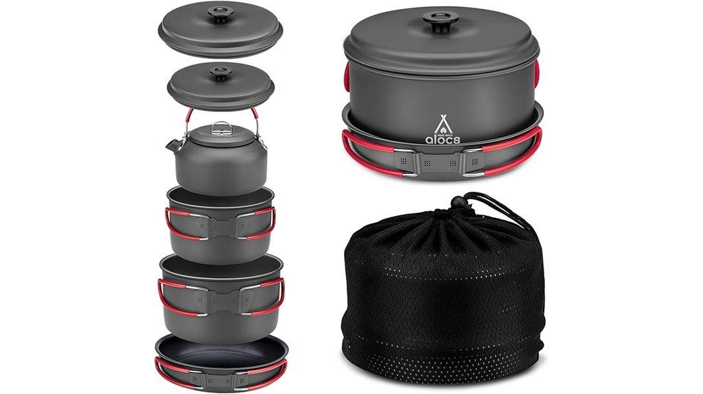 outdoor camping cookware set