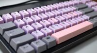 pastel goth keyboard caps