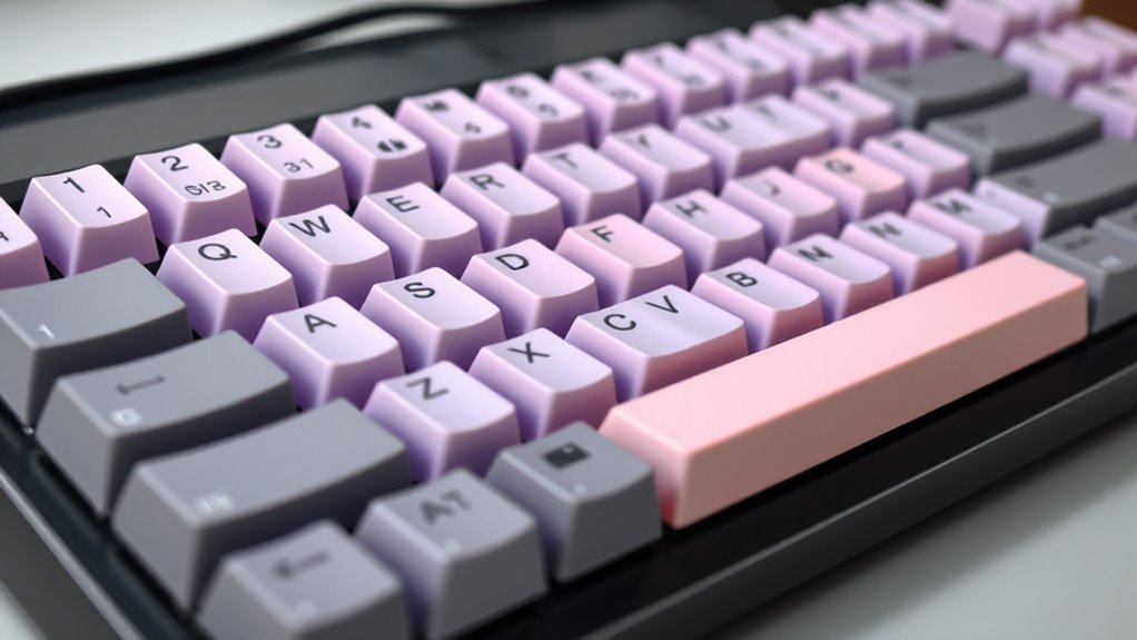 pastel goth keyboard caps