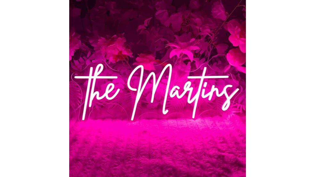 personalized neon wall art