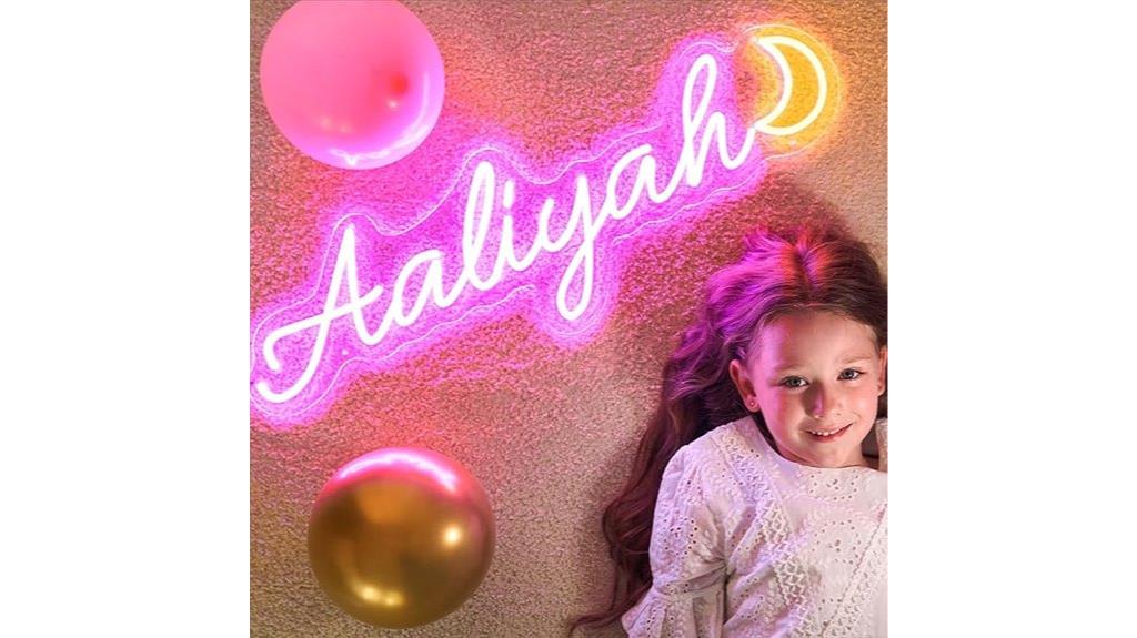 personalized neon wall decor