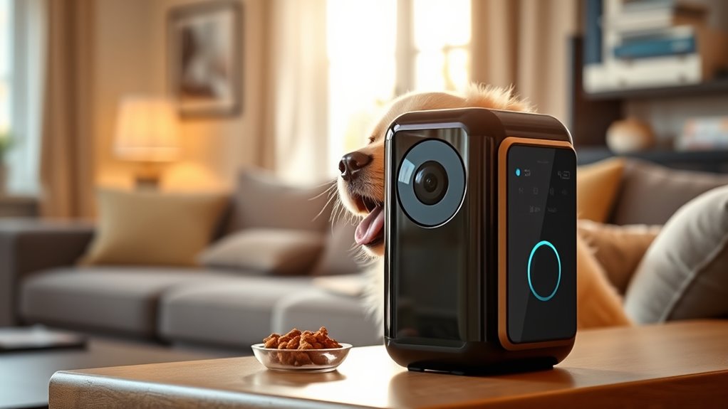 pet camera treat dispenser