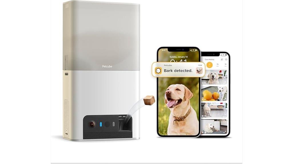 pet camera with treat dispenser
