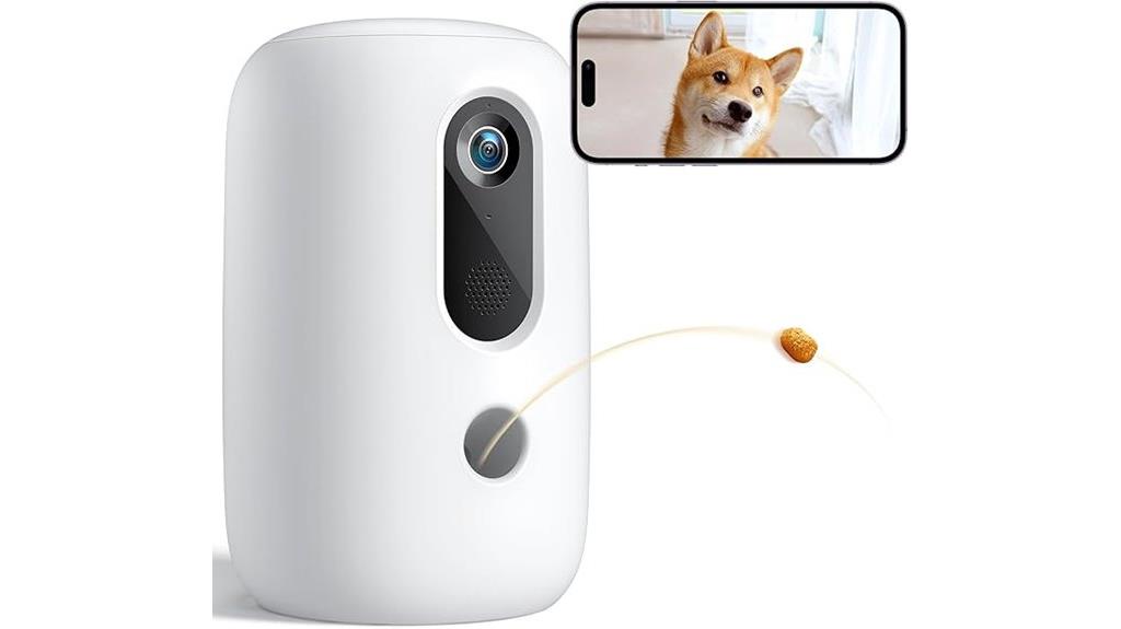 pet camera with treat dispenser