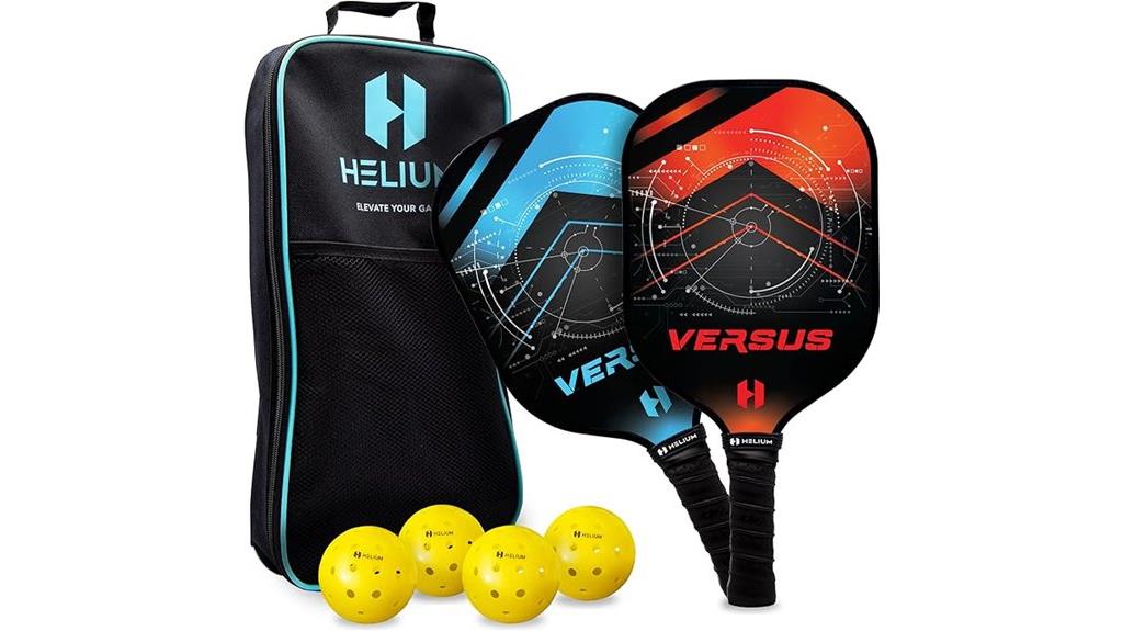 pickleball set with paddles