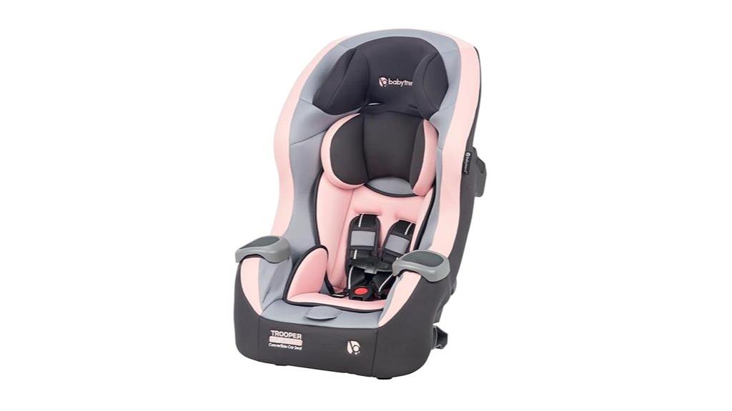 pink convertible car seat