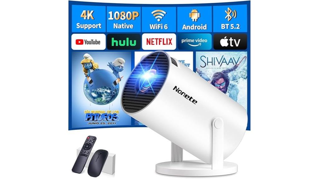 portable 1080p 4k projector