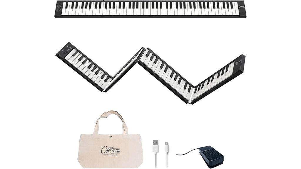 portable 88 key folding piano