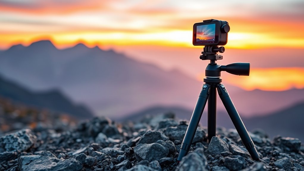 portable adjustable stable tripod