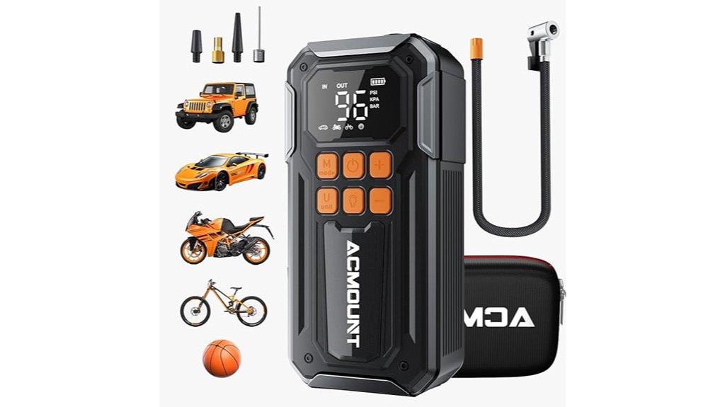 portable digital tire inflator