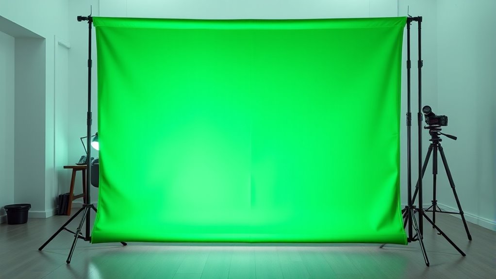 portable green screen selection