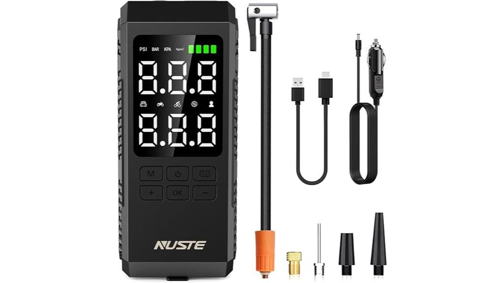 portable inflator with gauge