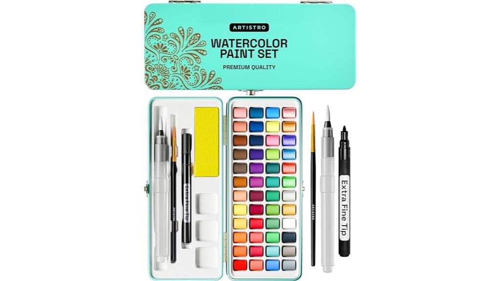 portable metallic watercolor set