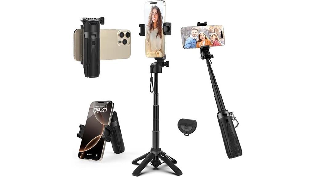 portable selfie stick tripod