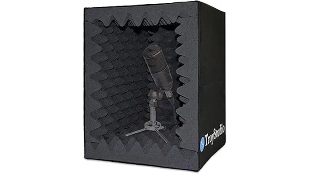 portable vocal booth with foam