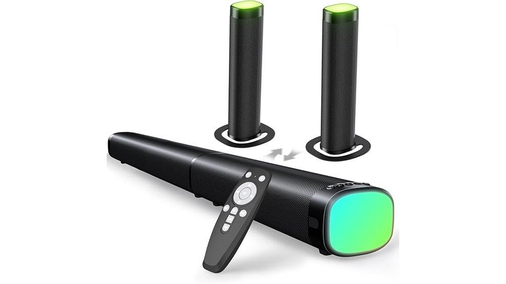 powerful rgb bluetooth soundbar