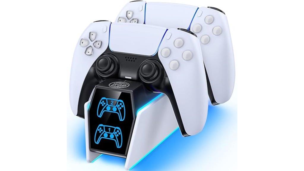ps5 controller charger with led