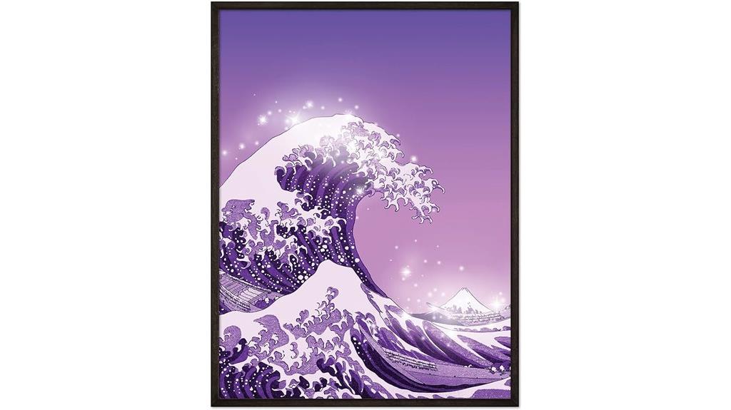 purple aesthetic wall art