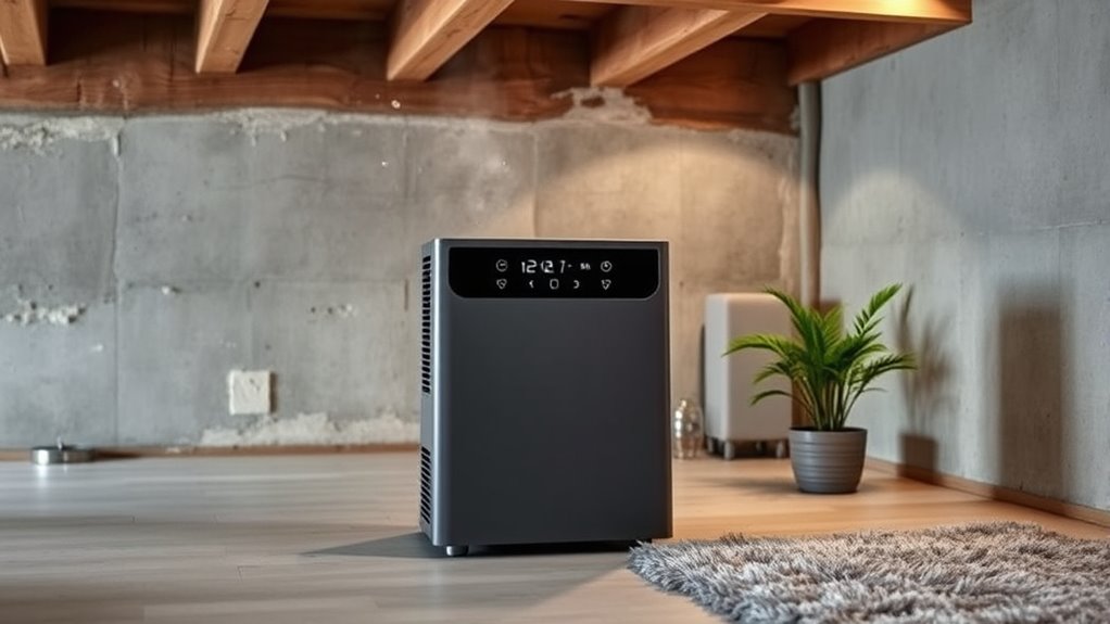 quiet efficient basement dehumidifiers