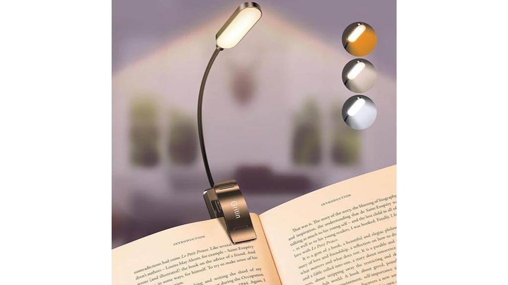 rechargeable 16 led book light