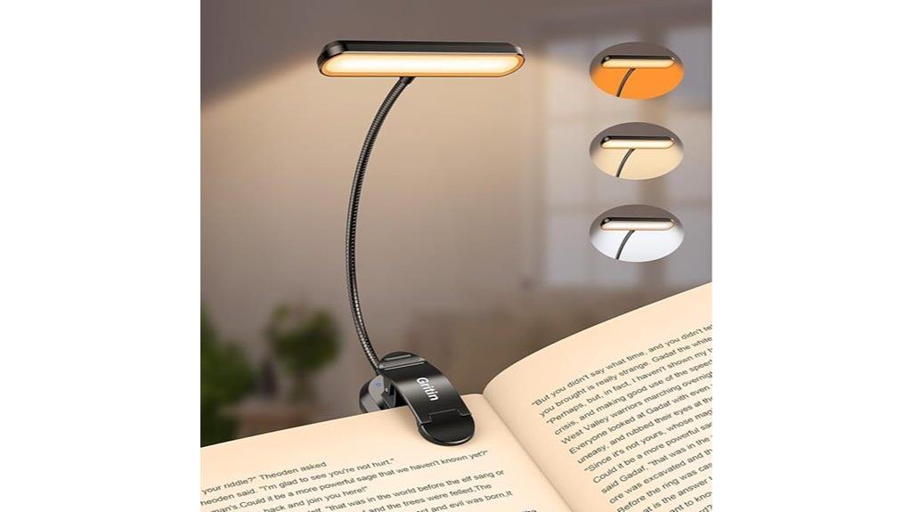 rechargeable 19 led book light