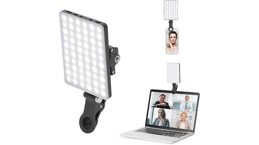 rechargeable conference clip light