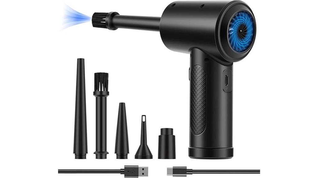 rechargeable led air duster