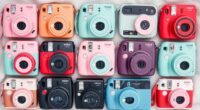 retro polaroid style instant cameras