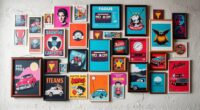 retro wall collage kits