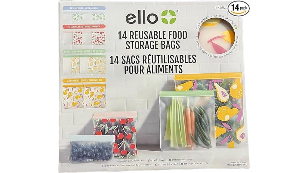 reusable zipper produce bags