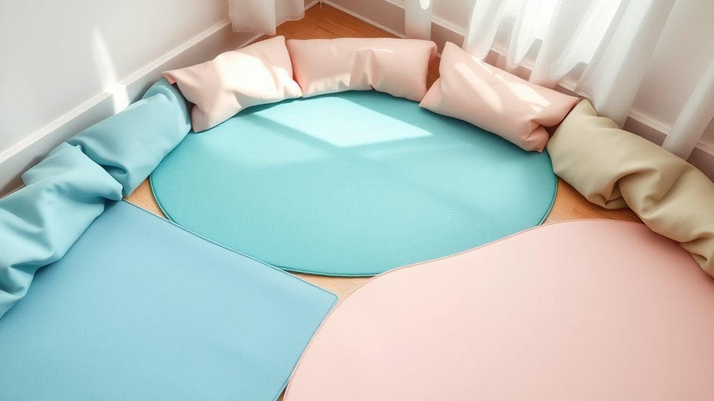 safe stylish foldable play mats