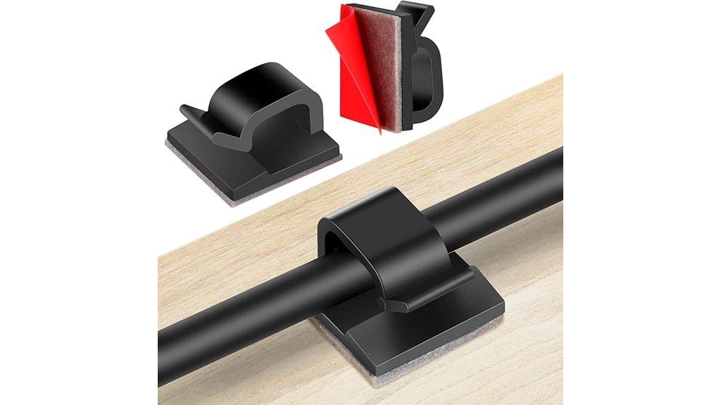 set of sixty adhesive clips