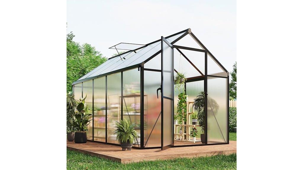 six foot by ten foot greenhouse