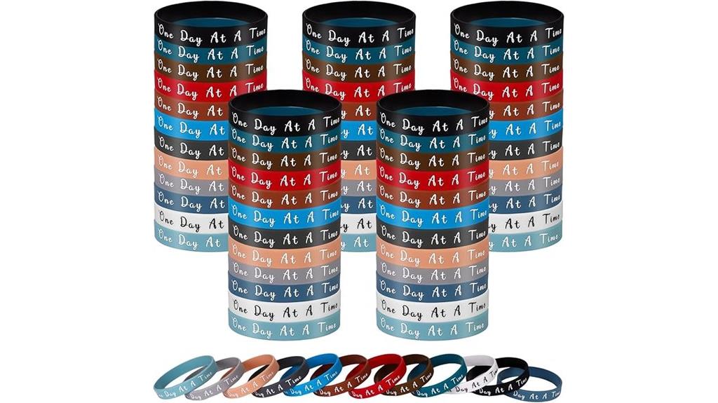 sixty wristbands for motivation
