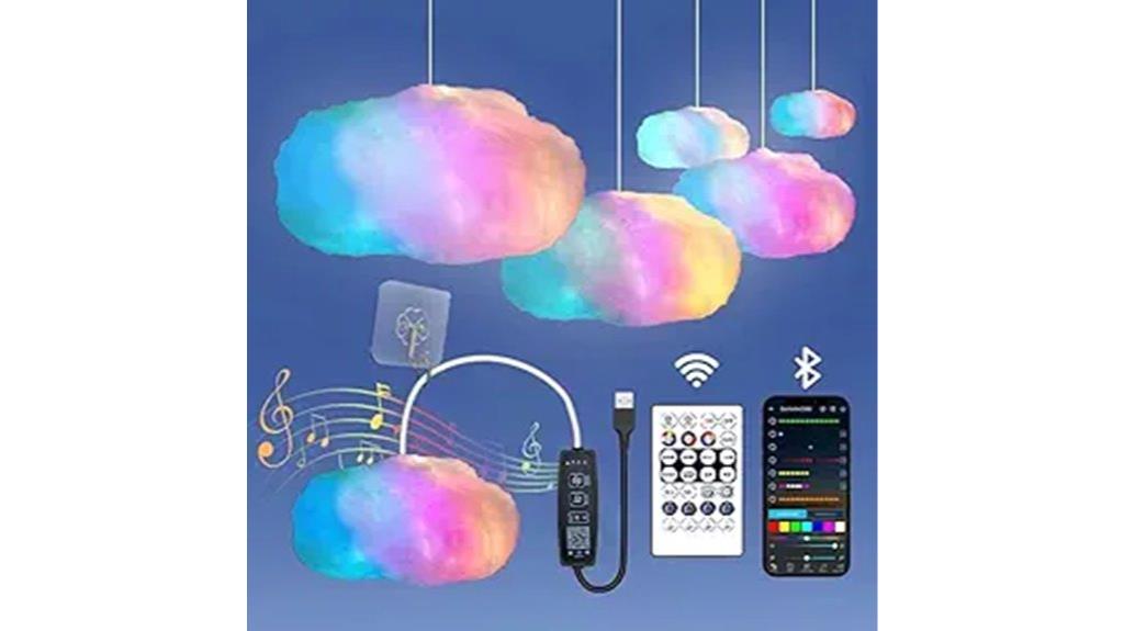 smart bedroom cloud light