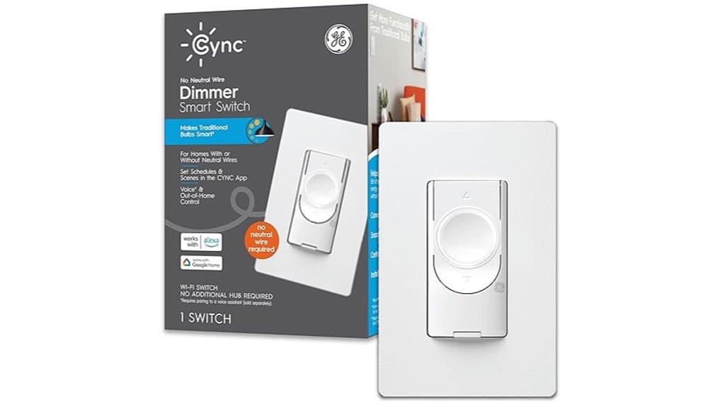 smart dimmer switch no neutral