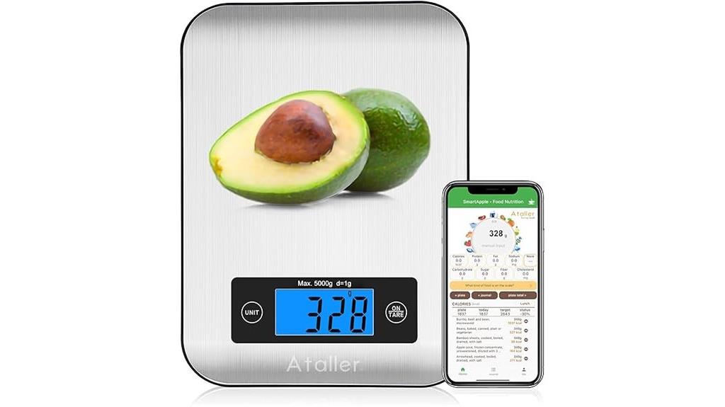 smart food scale with nutrition