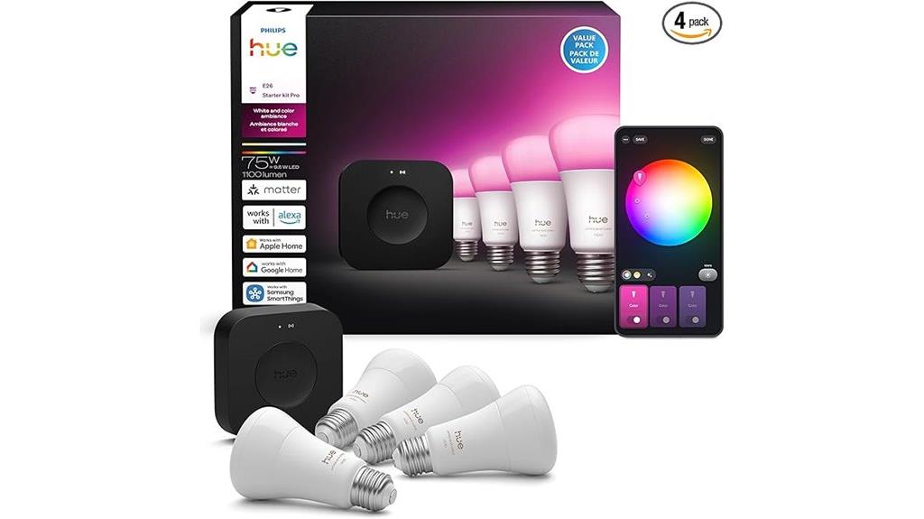 smart hub with color bulbs