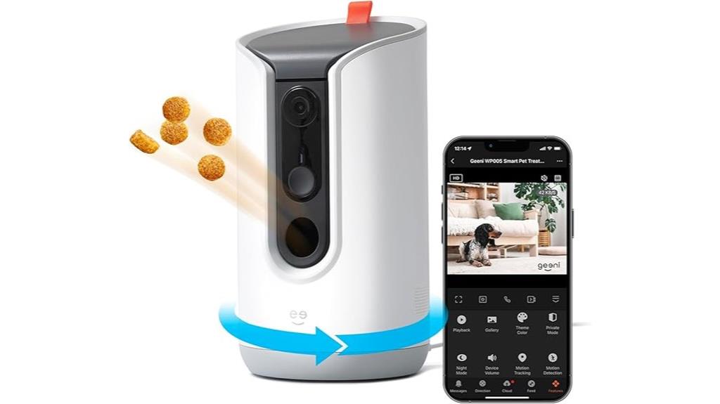 smart pet camera dispenser