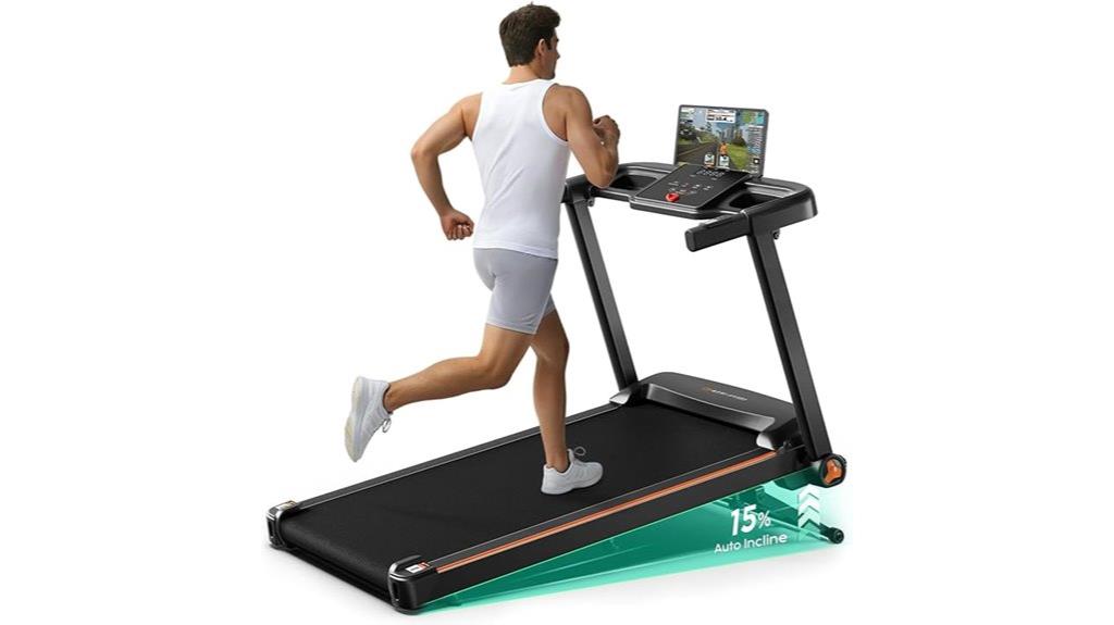 smart treadmill with incline