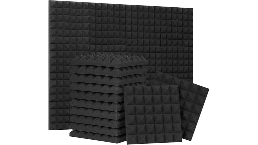 soundproof pyramid foam panels