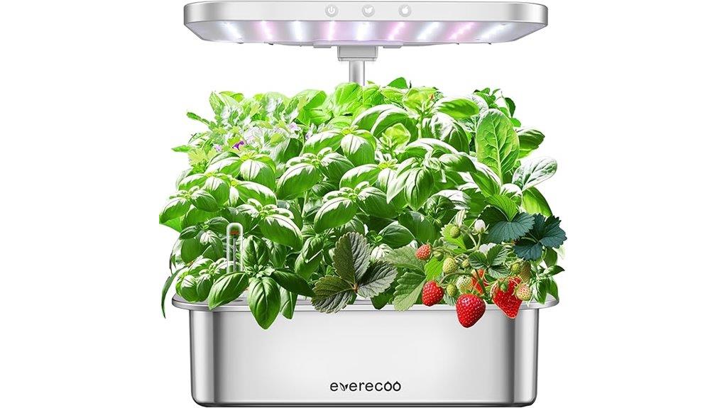stainless steel indoor garden