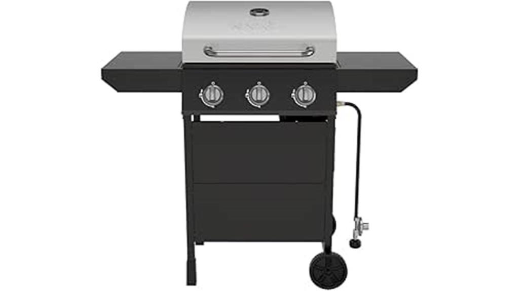 three burner propane grill