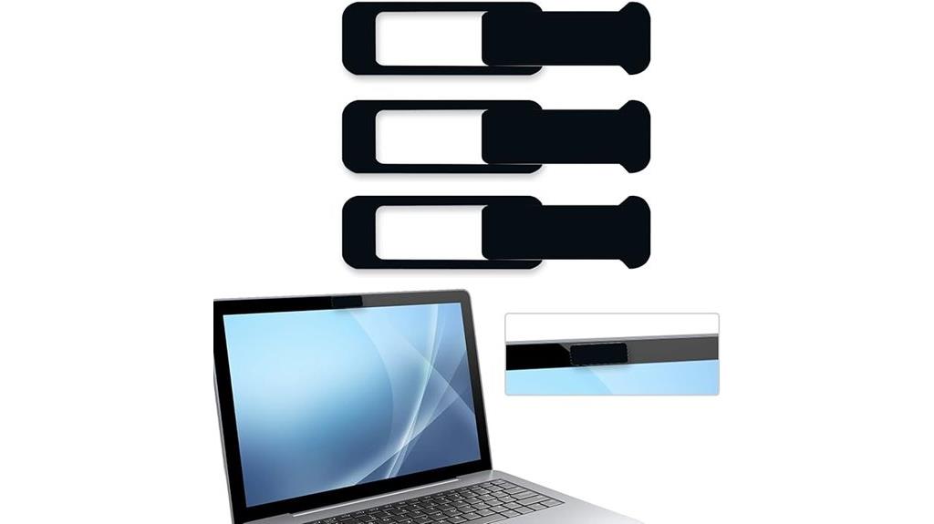 three piece webcam privacy shields