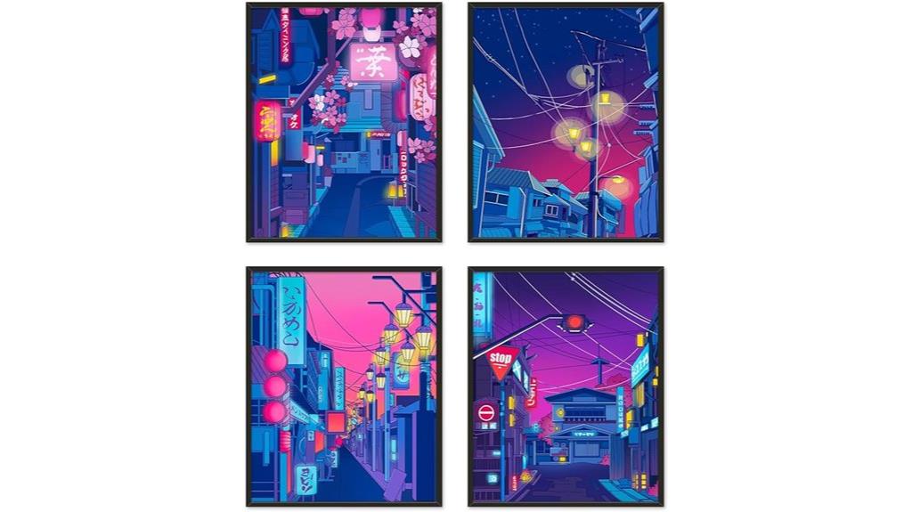 tokyo night street posters