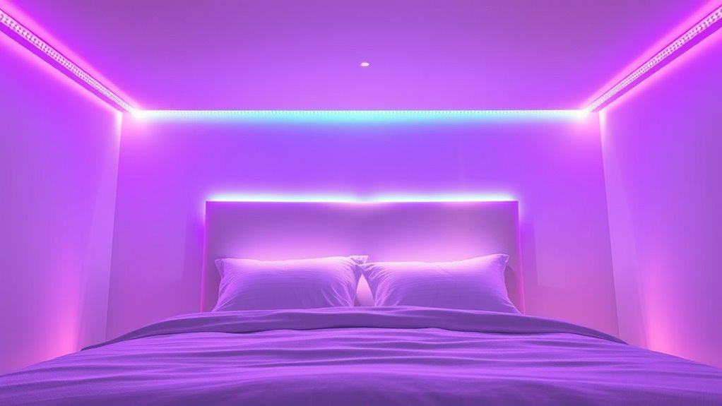top bedroom led light guides