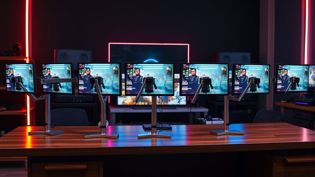 top chat monitor stands