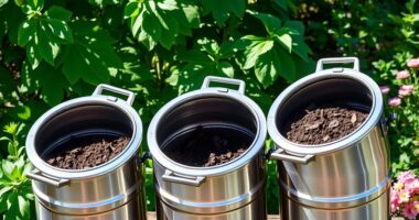 top dual chamber compost bins